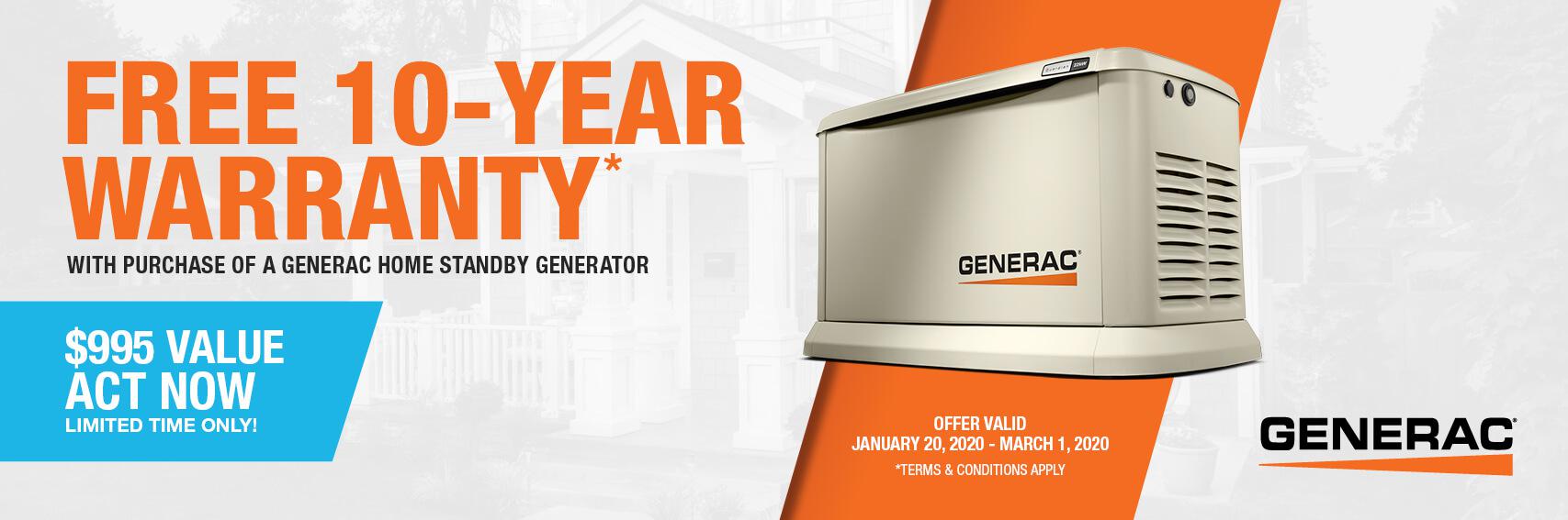 Homestandby Generator Deal | Warranty Offer | Generac Dealer | Port Richey, FL